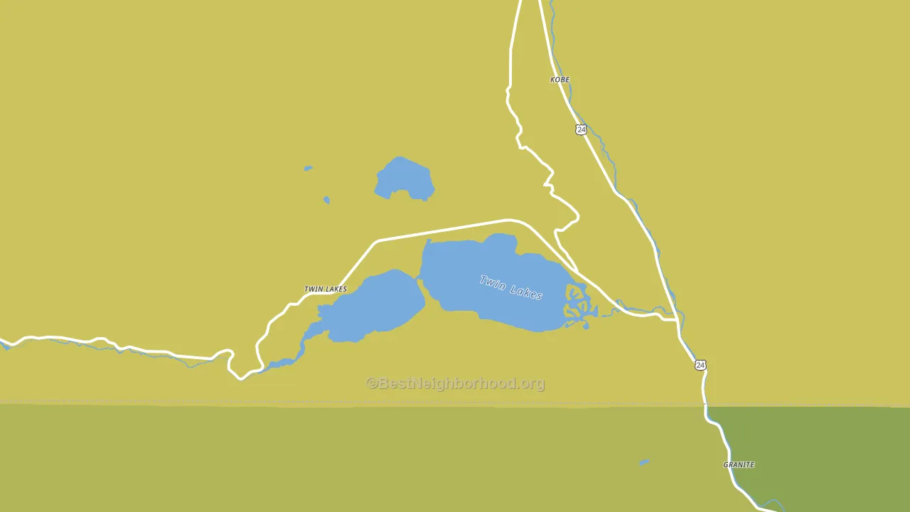Twin Lakes, CO block-group voter-turnout map