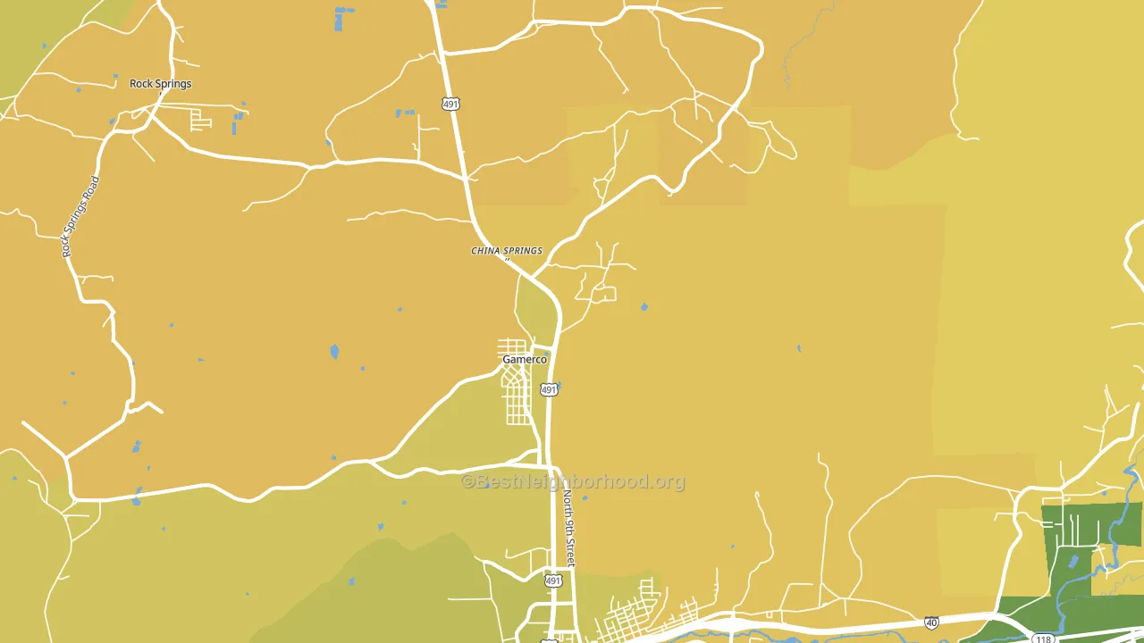 Twin Lakes, NM block-group voter-turnout map