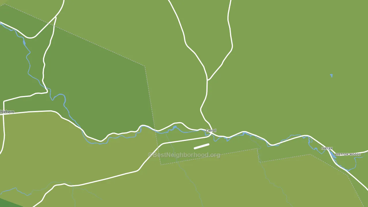 Twin Mountain, NH block-group voter-turnout map