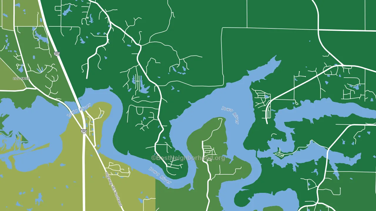 Twin View Heights, IA block-group voter-turnout map