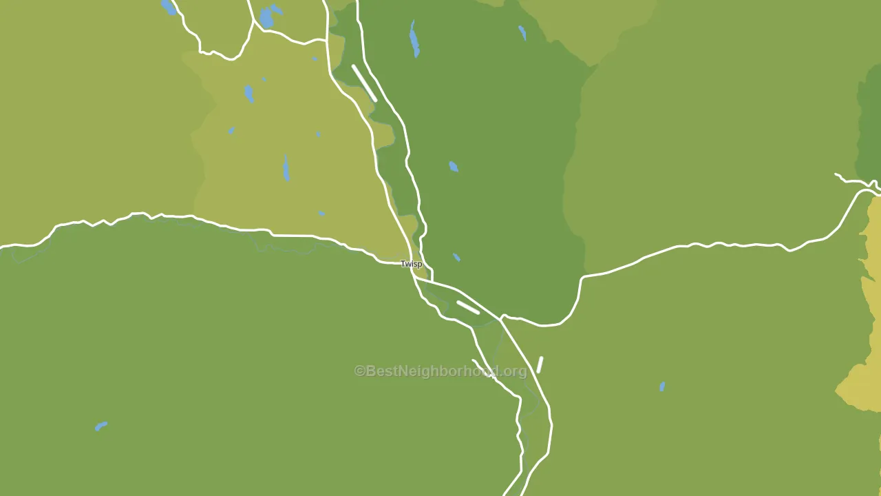 Twisp, WA block-group voter-turnout map