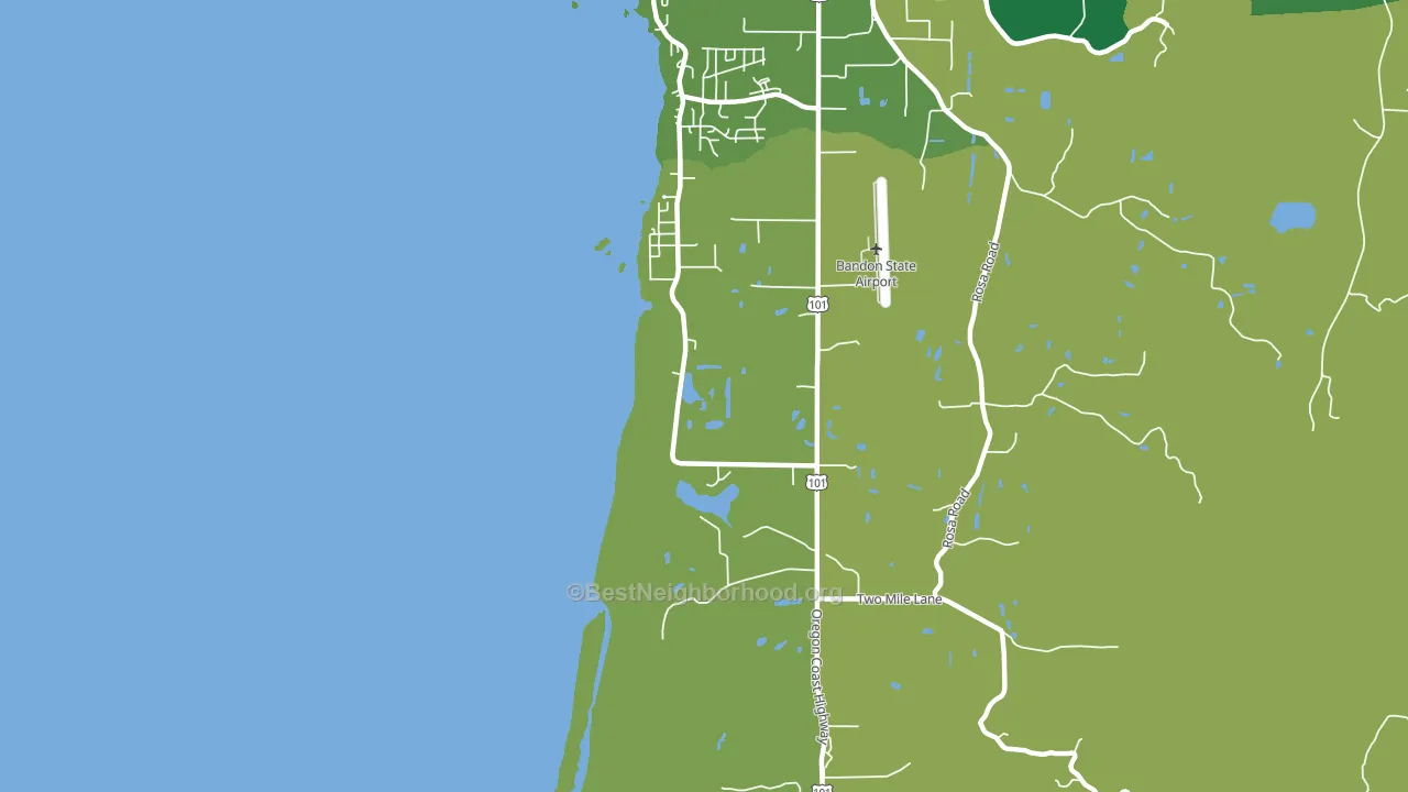 Twomile, OR block-group voter-turnout map