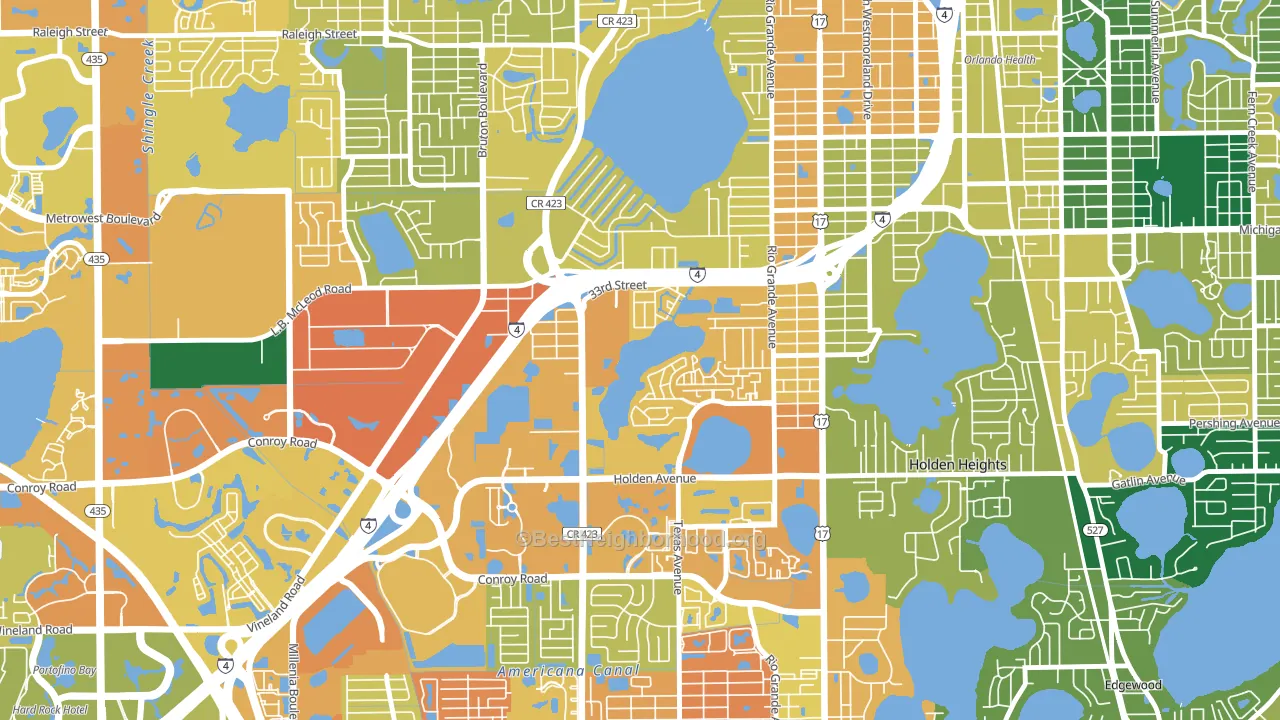 Tymber Skan on the Lake, Orlando, FL block-group voter-turnout map