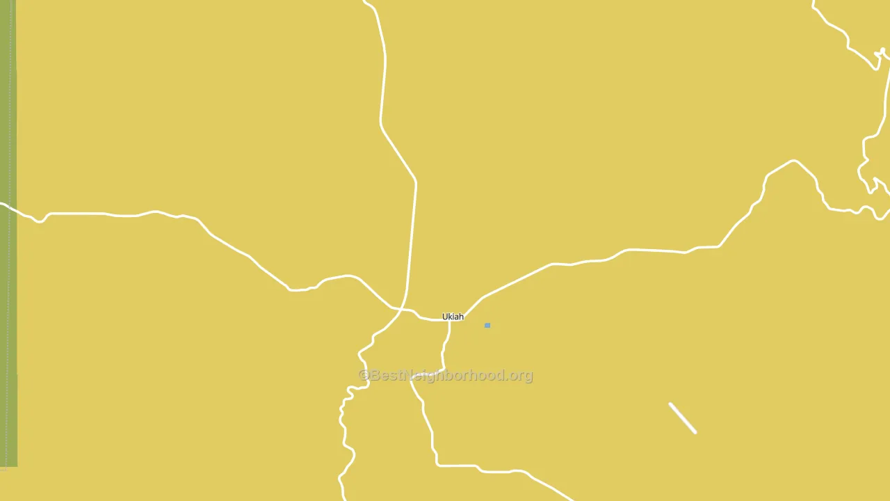 Ukiah, OR block-group voter-turnout map