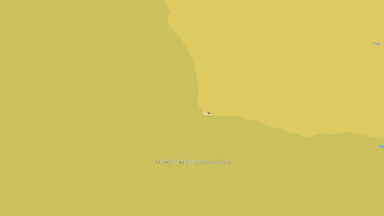 Ulm, WY block-group voter-turnout map