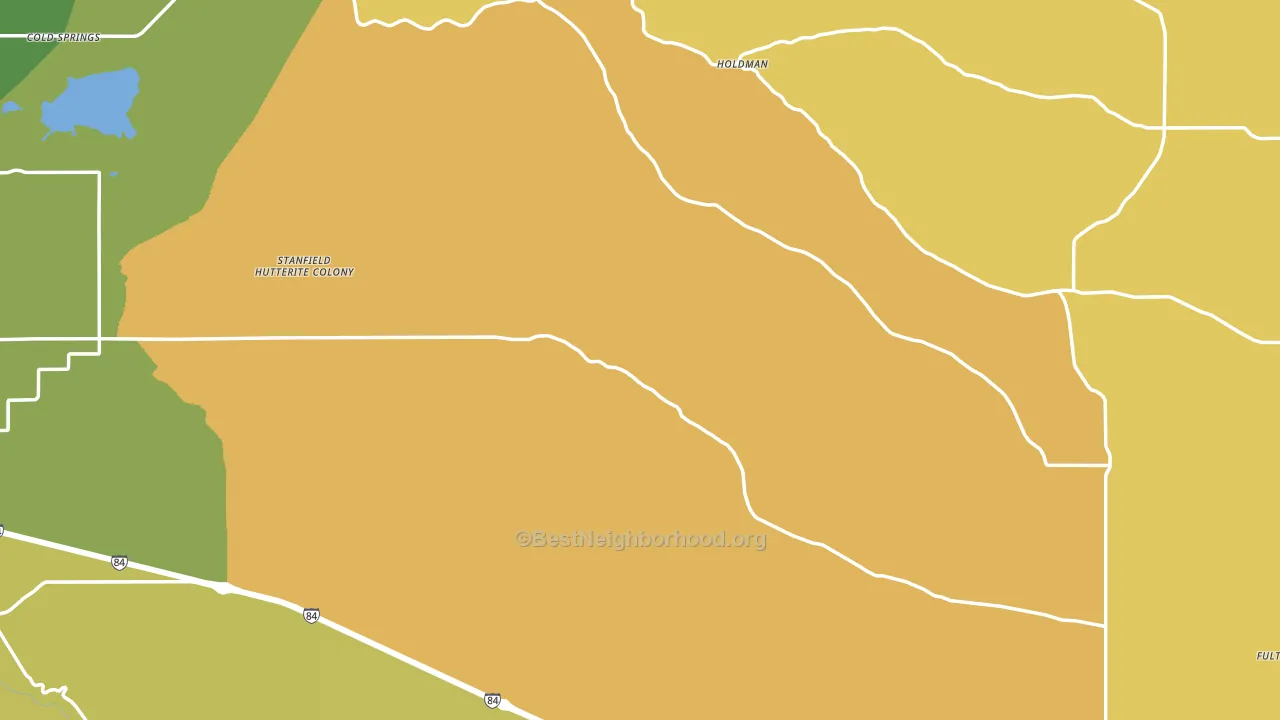 Umatilla County, OR block-group voter-turnout map