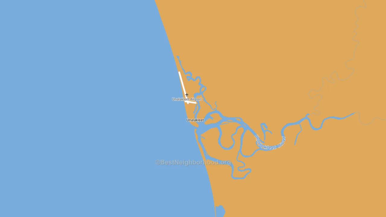 Unalakleet, AK block-group voter-turnout map