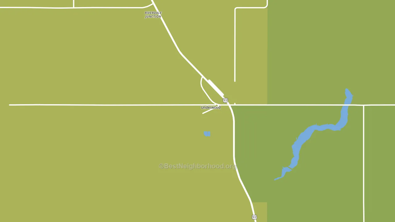 Underwood, ND block-group voter-turnout map
