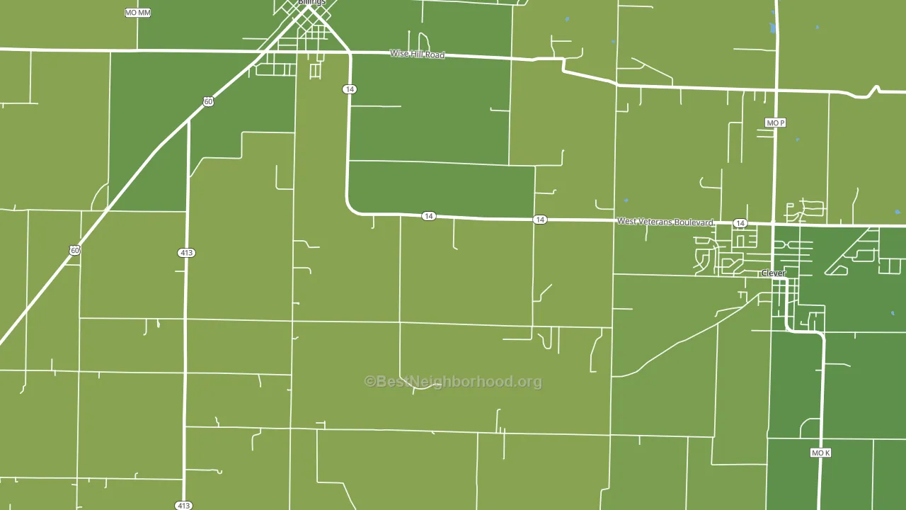 Union City, MO block-group voter-turnout map