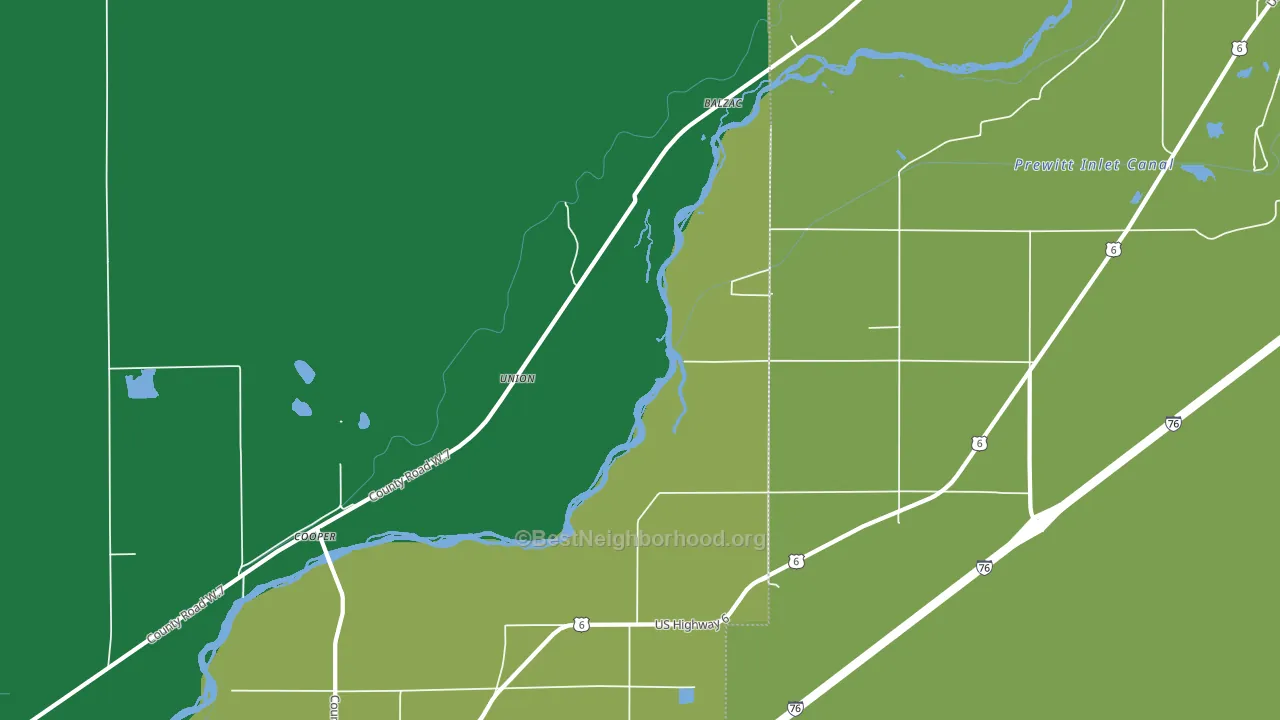 Union, CO block-group voter-turnout map