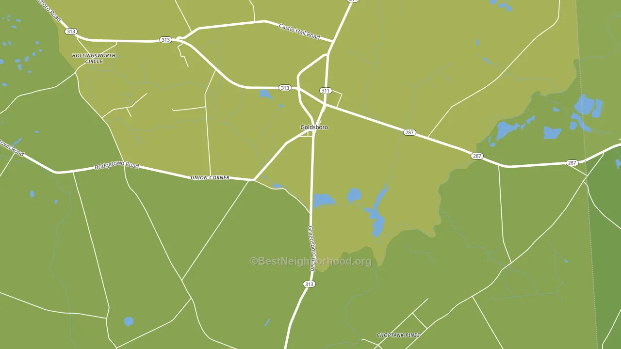 Union Corner, MD block-group voter-turnout map