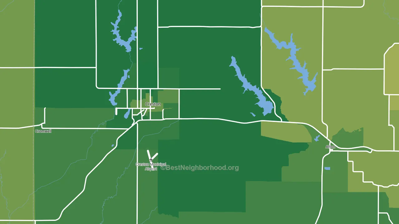 Union County, IA block-group voter-turnout map