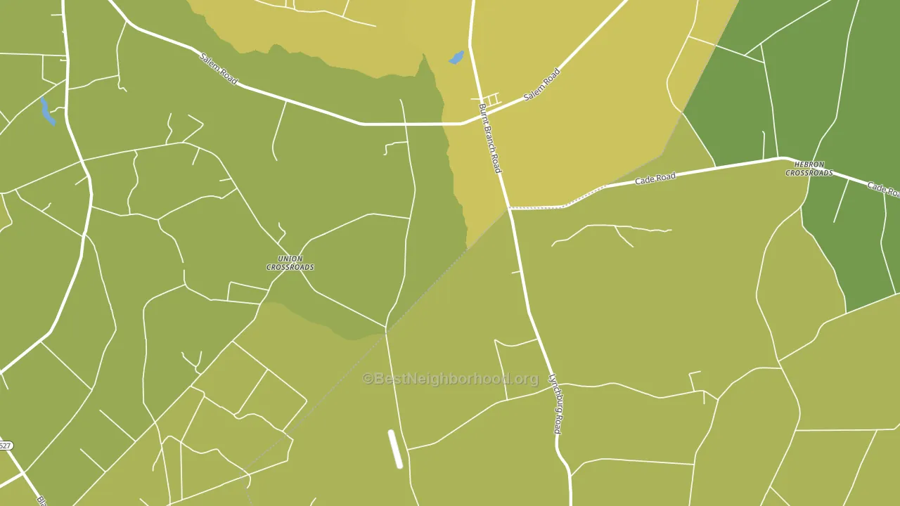 Union Crossroads, SC block-group voter-turnout map