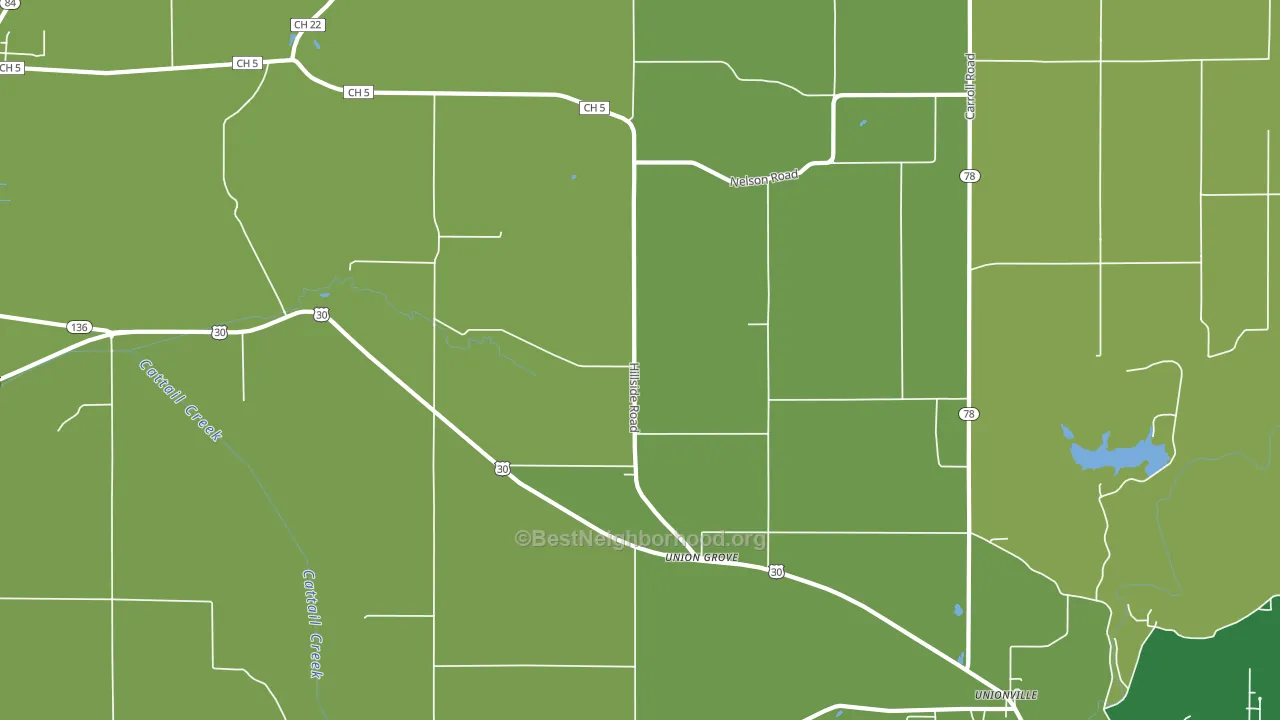 Union Grove, IL block-group voter-turnout map