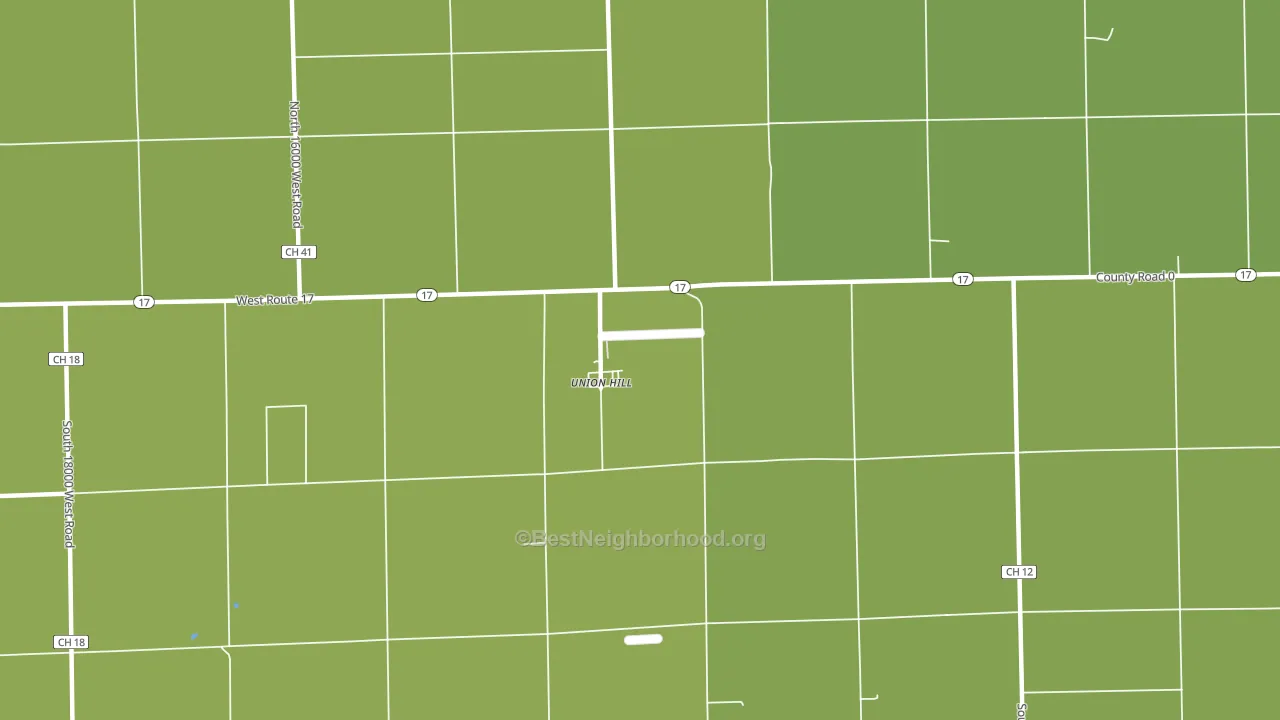 Union Hill, IL block-group voter-turnout map