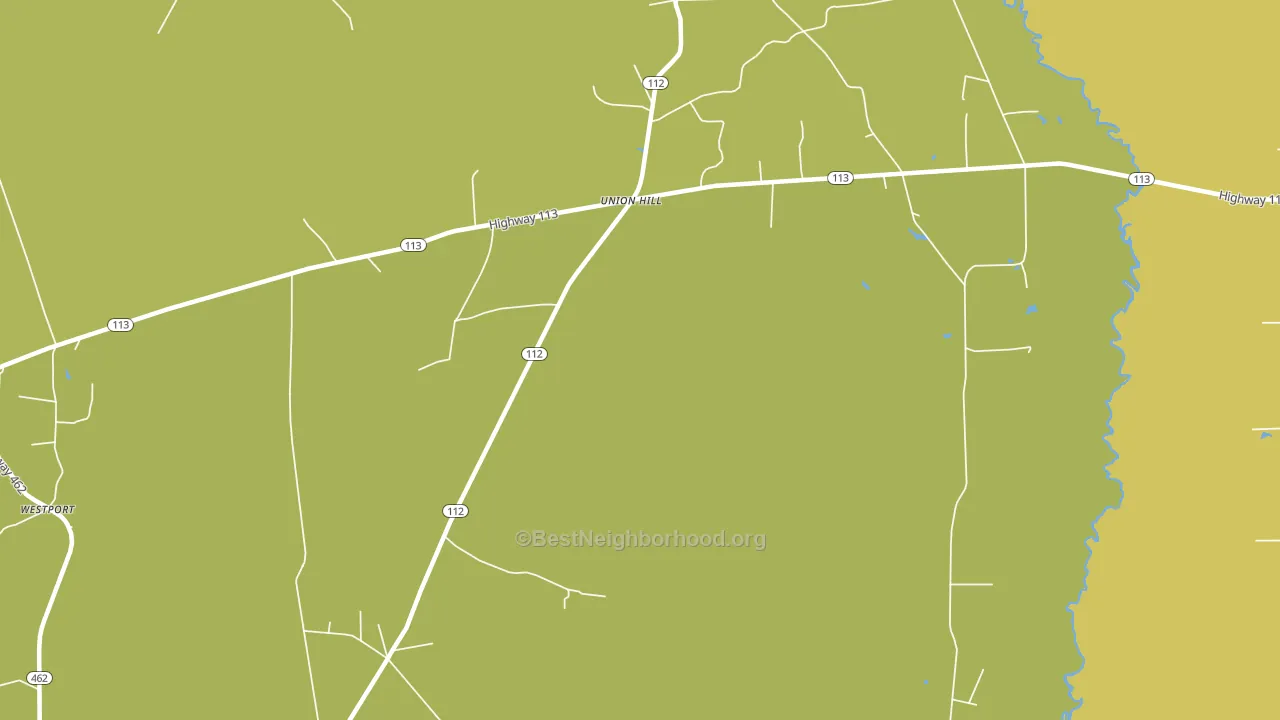 Union Hill, LA block-group voter-turnout map