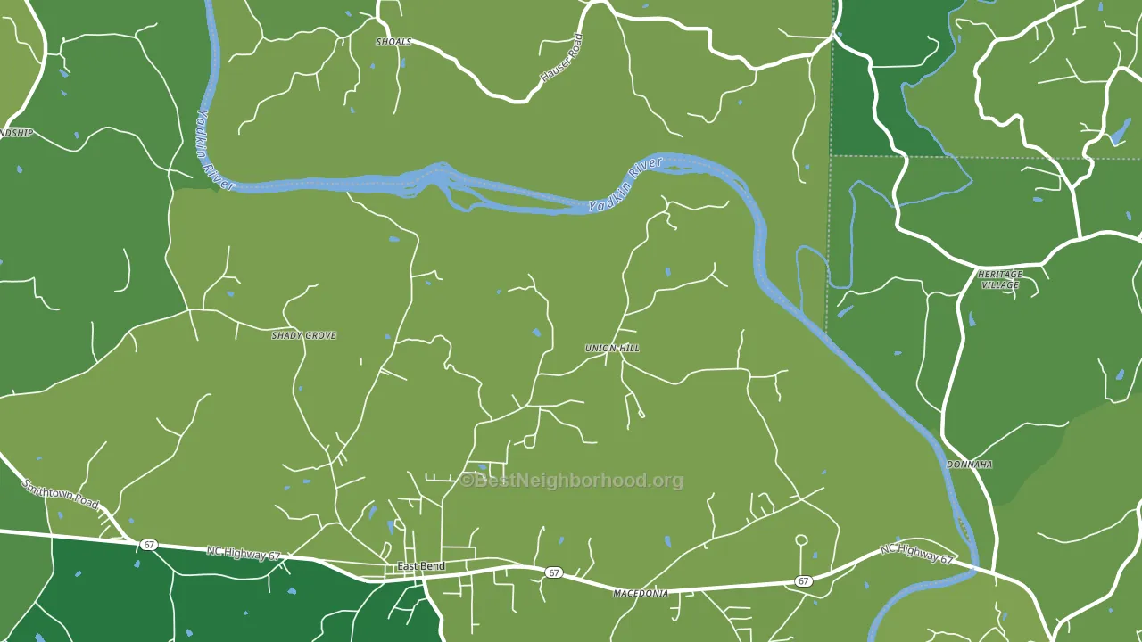Union Hill, NC block-group voter-turnout map