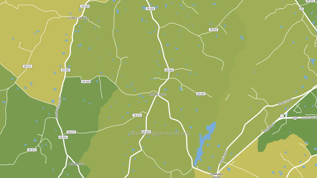 Union Level, VA block-group voter-turnout map