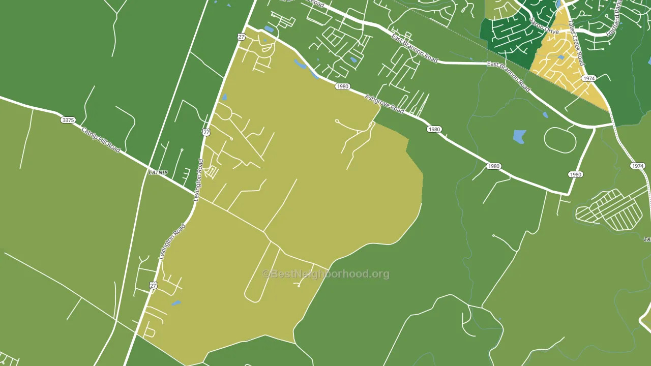 Union Mills, KY block-group voter-turnout map