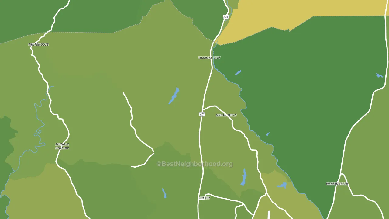 Union Mills, NC block-group voter-turnout map