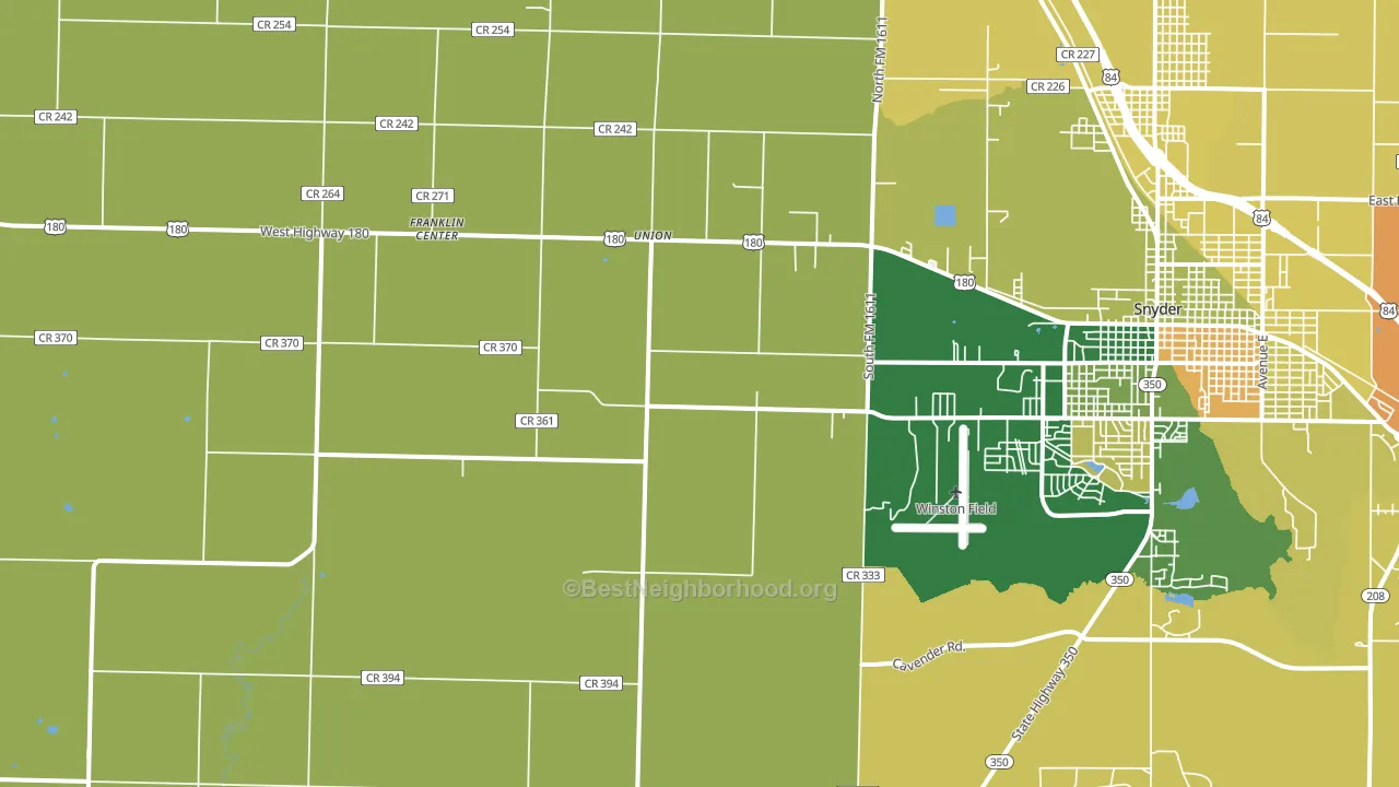 Union, TX block-group voter-turnout map