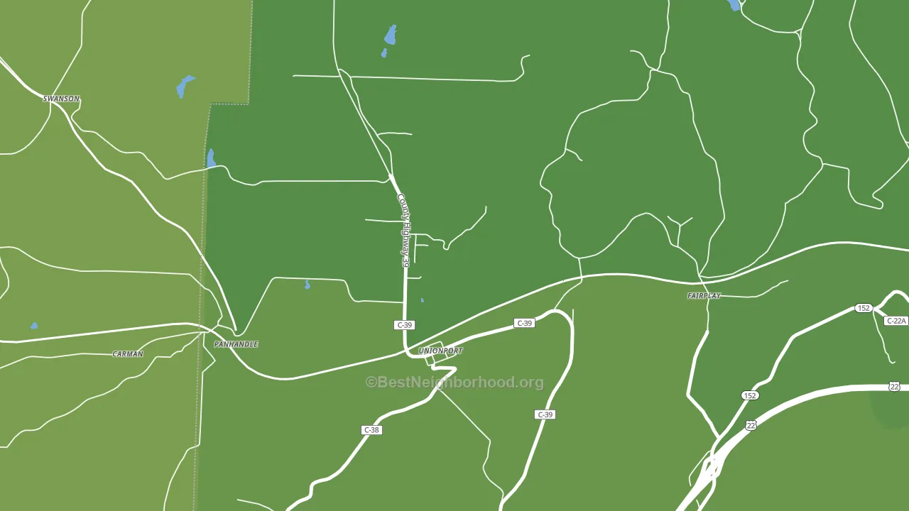 Unionport, OH block-group voter-turnout map