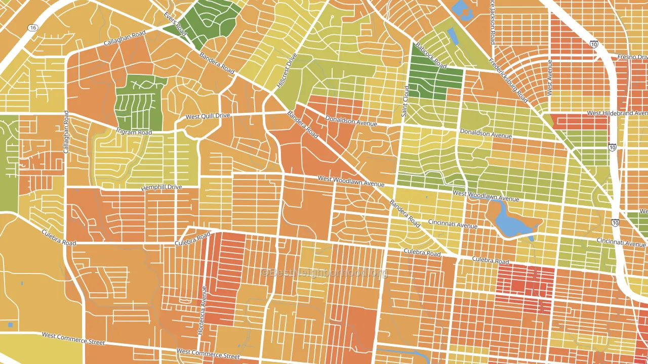 University Park-San Antonio, San Antonio, TX block-group voter-turnout map