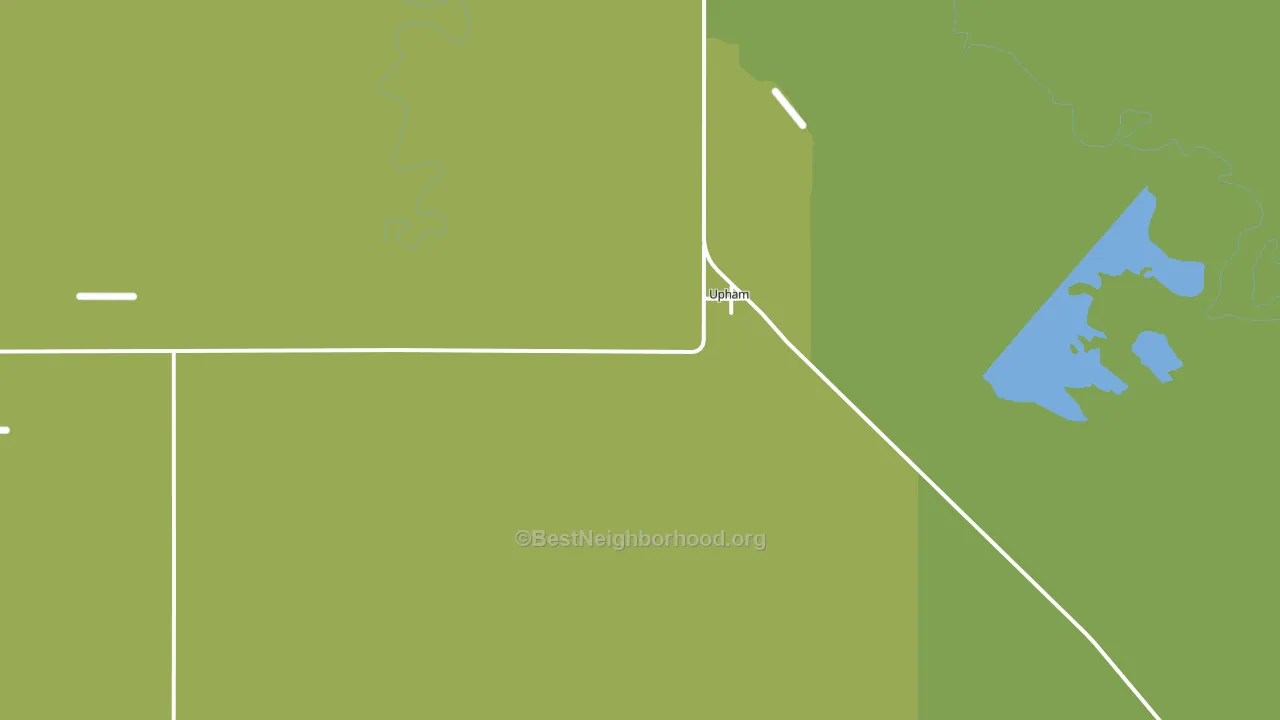 Upham, ND block-group voter-turnout map