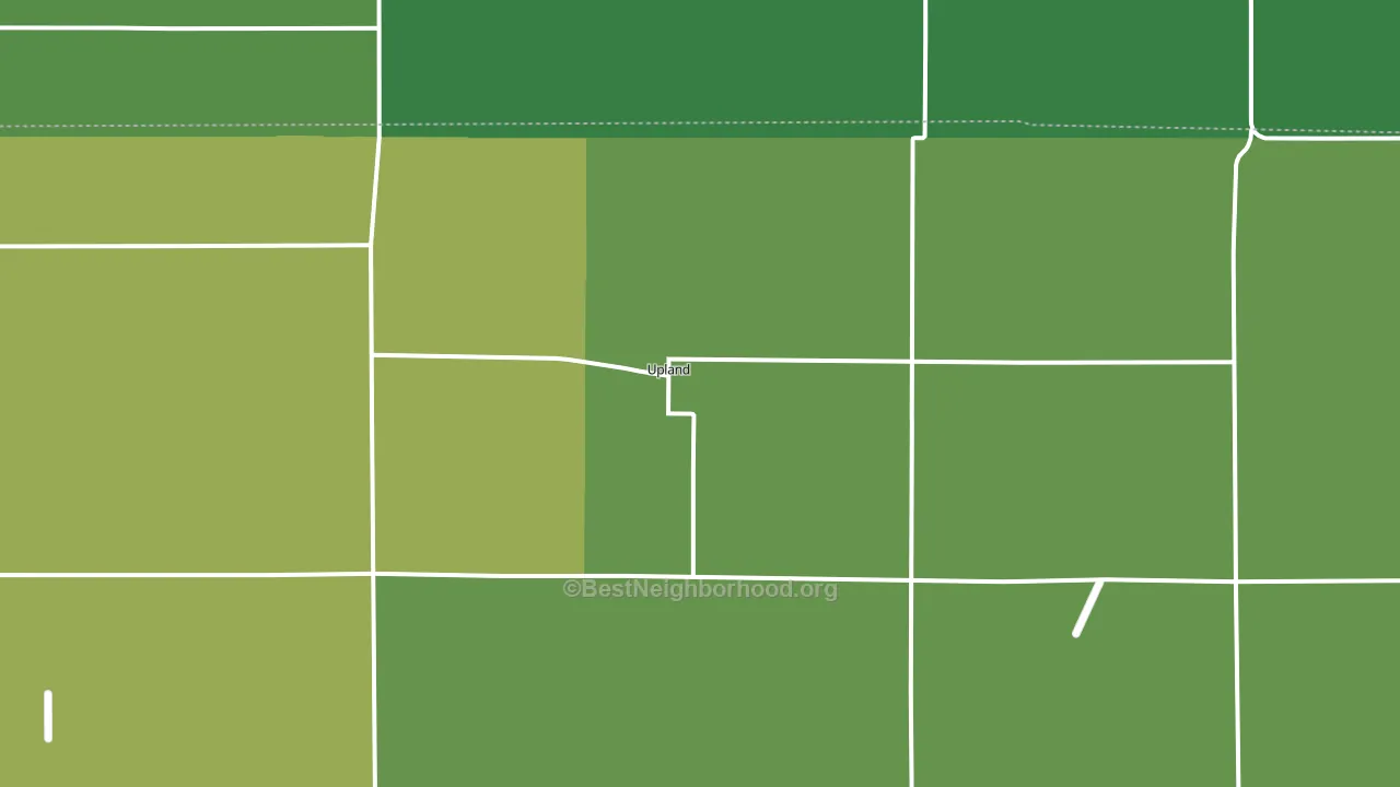 Upland, NE block-group voter-turnout map