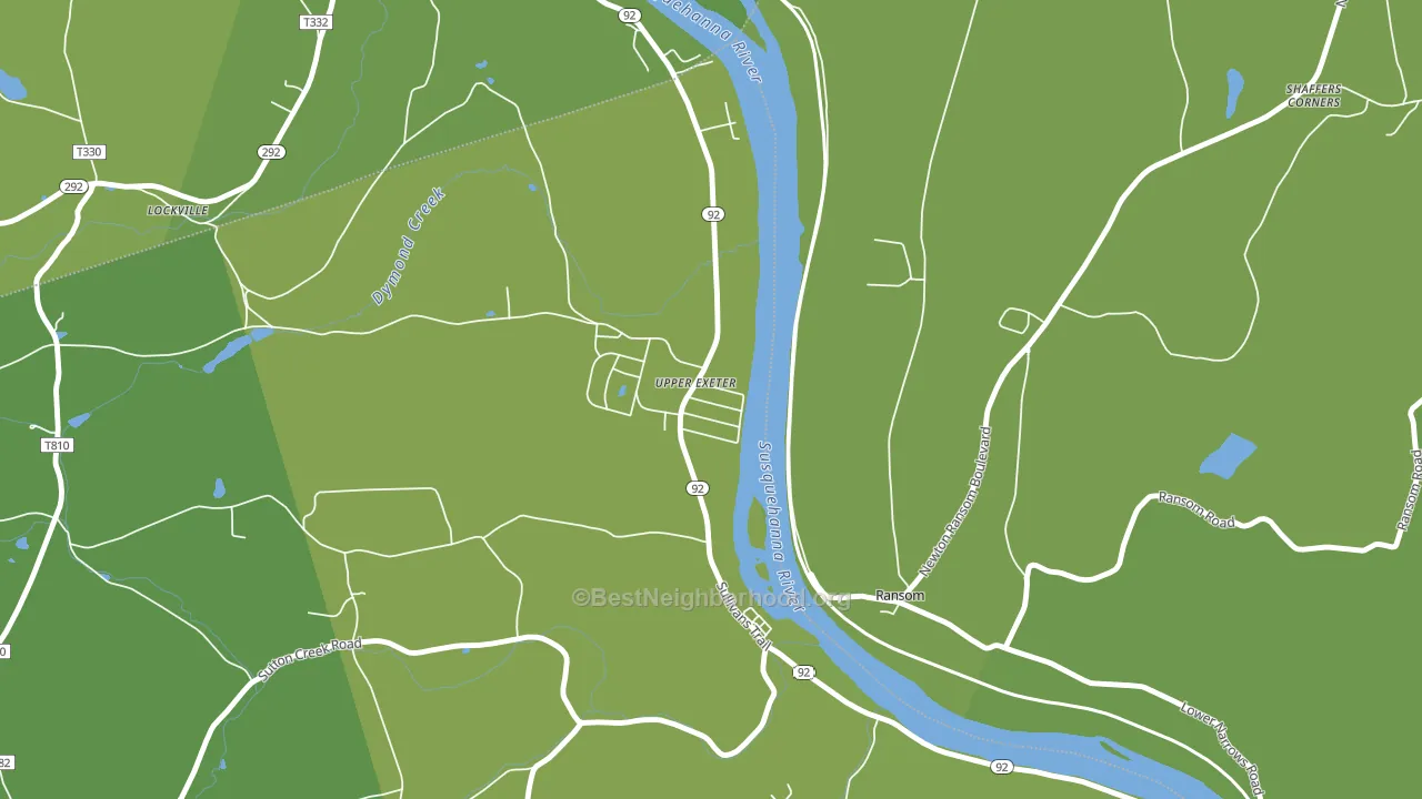 Upper Exeter, PA block-group voter-turnout map