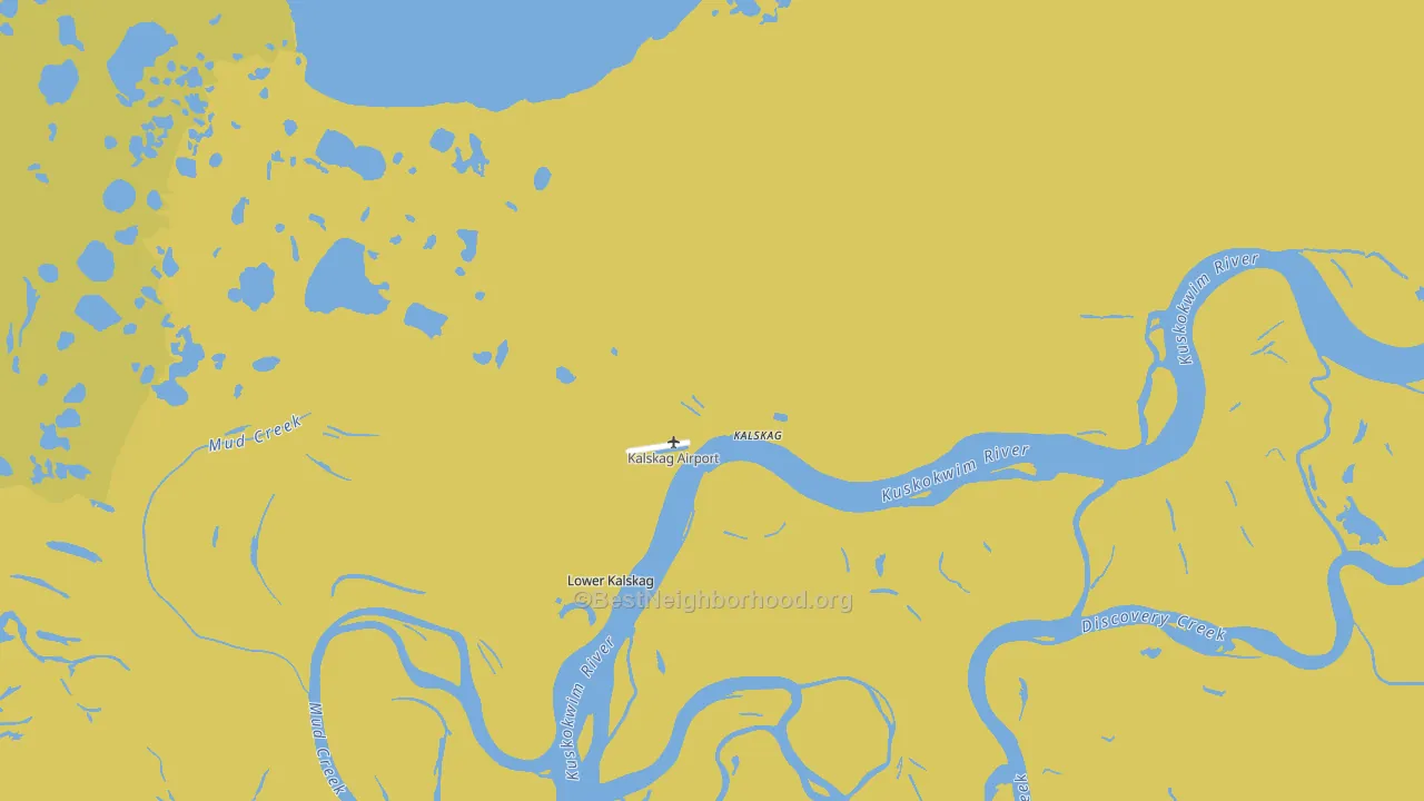 Upper Kalskag, AK block-group voter-turnout map