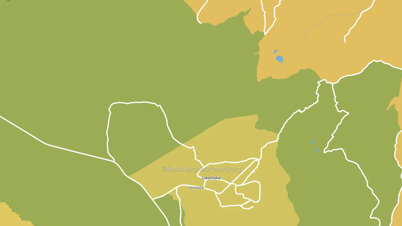 Upper Wheatfields, AZ block-group voter-turnout map