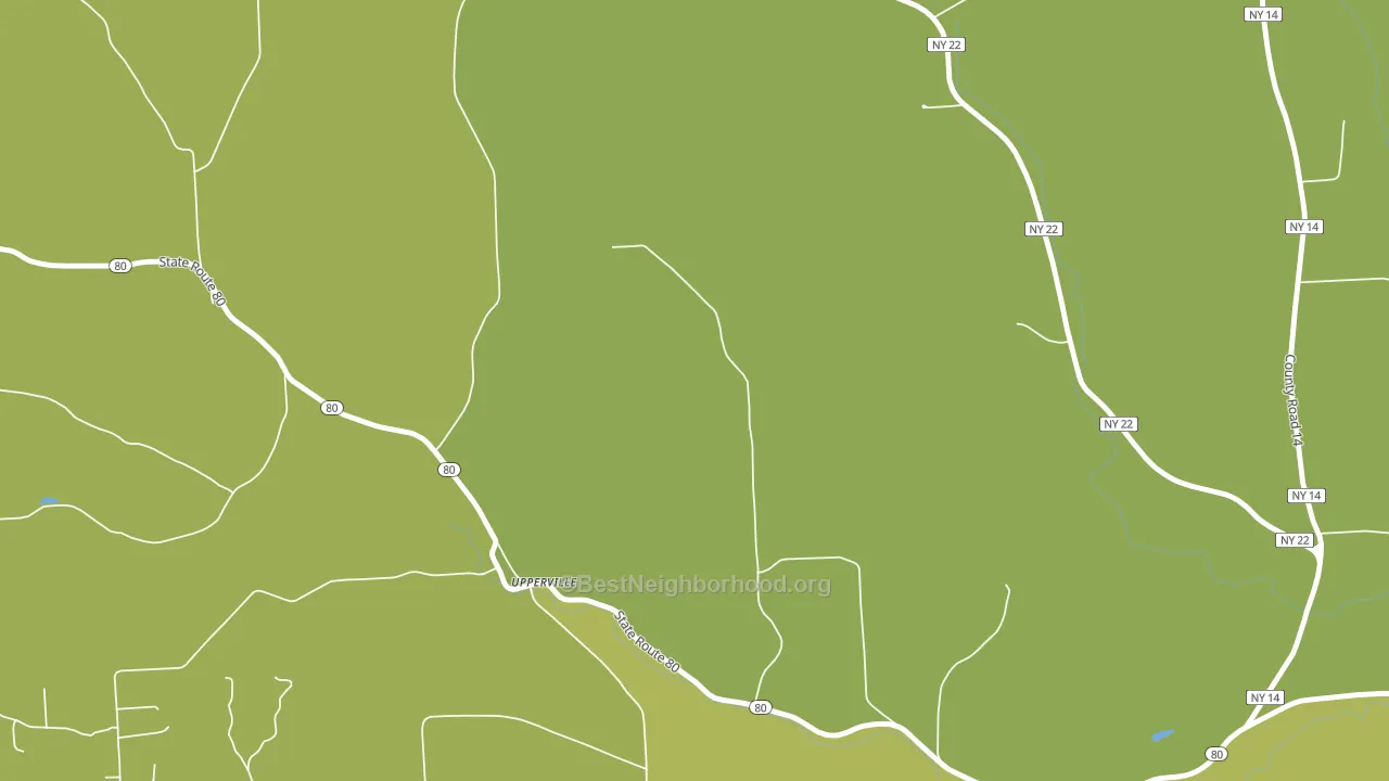 Upperville, NY block-group voter-turnout map