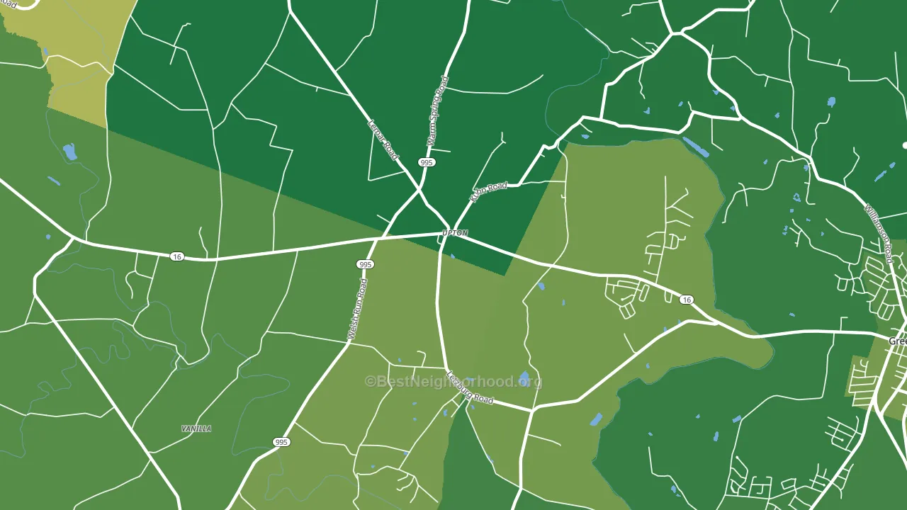 Upton, PA block-group voter-turnout map
