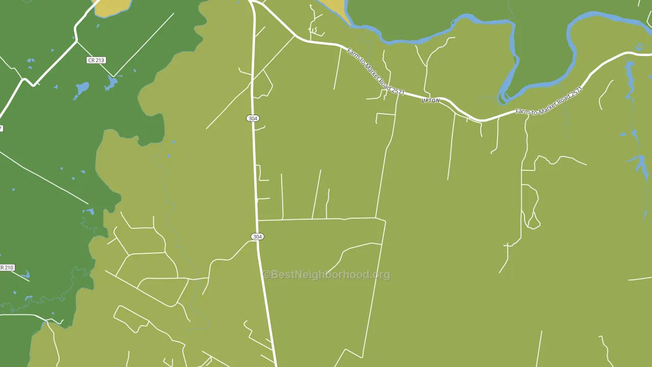 Upton, TX block-group voter-turnout map