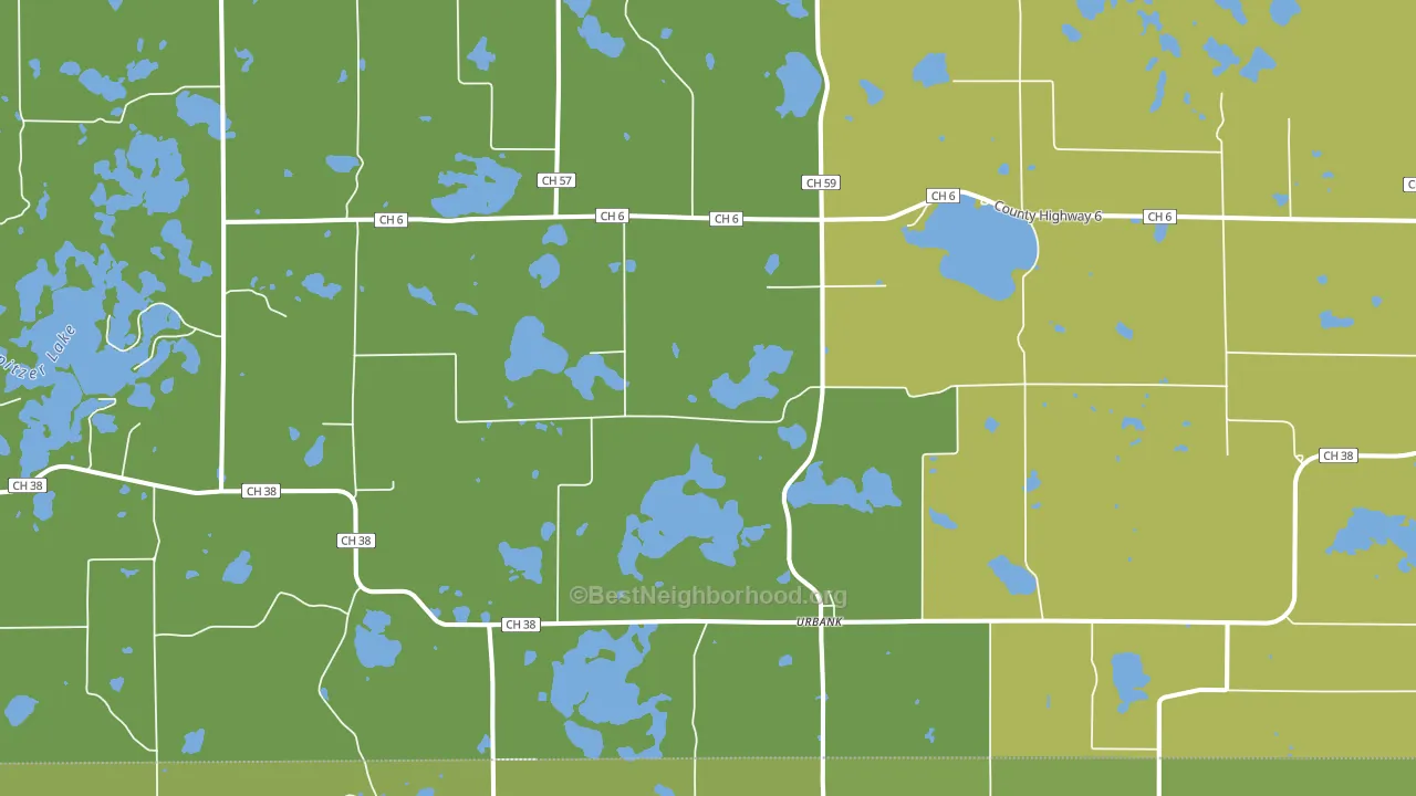 Urbank, MN block-group voter-turnout map