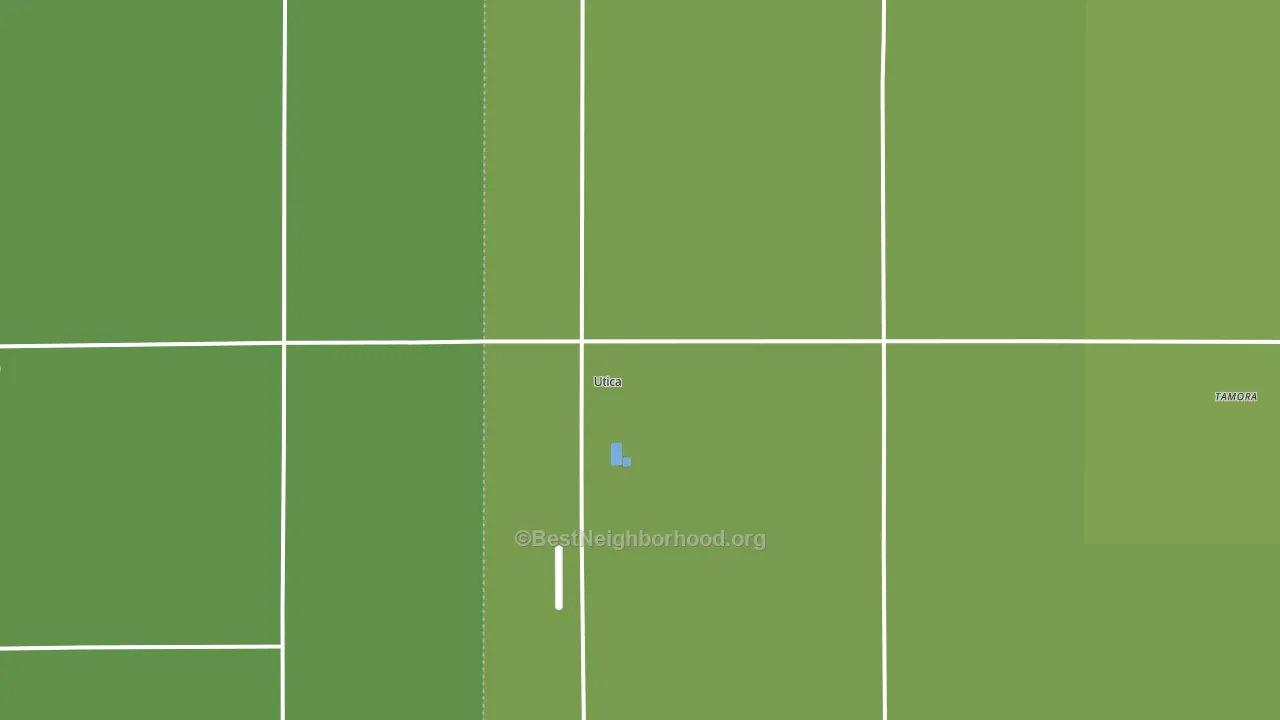 Utica, NE block-group voter-turnout map
