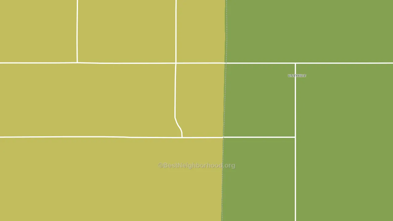 Utleyville, CO block-group voter-turnout map