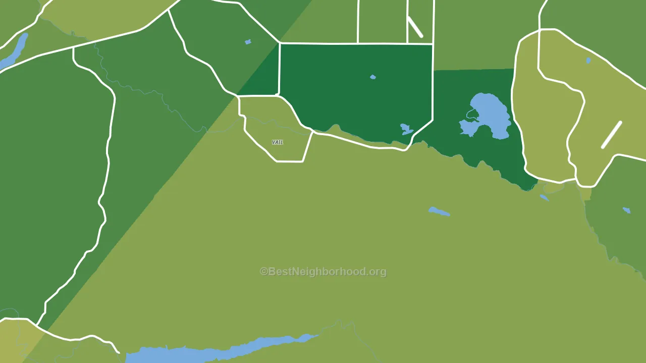 Vail, WA block-group voter-turnout map