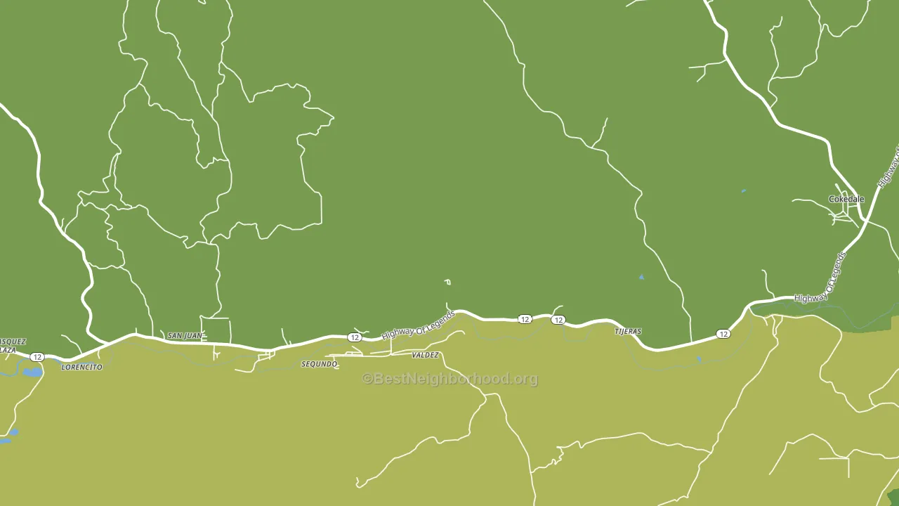 Valdez, CO block-group voter-turnout map