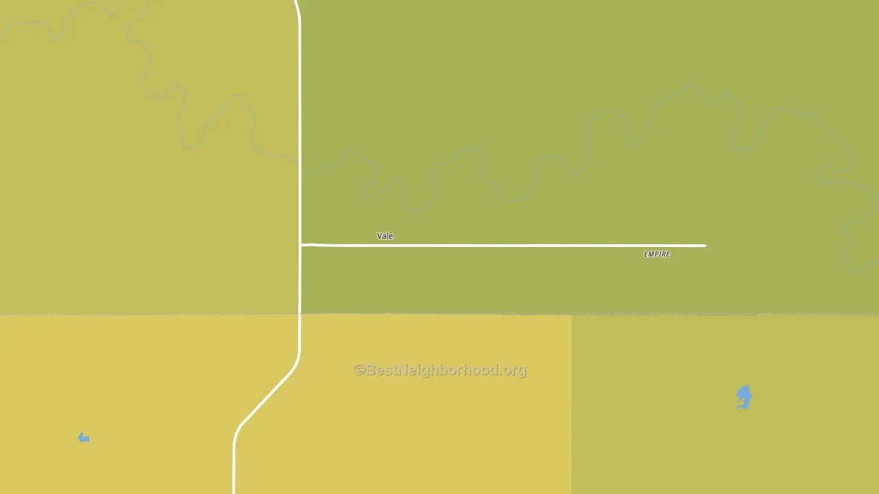 Vale, SD block-group voter-turnout map