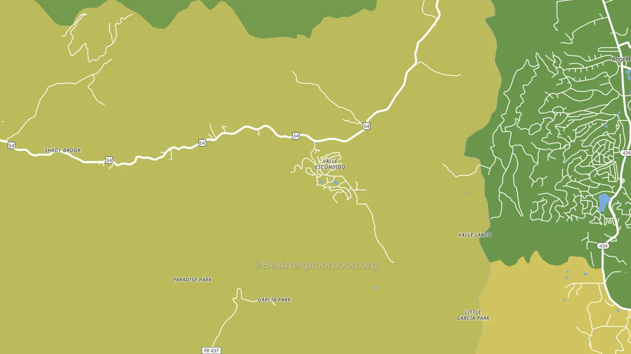 Valle Escondido, NM block-group voter-turnout map