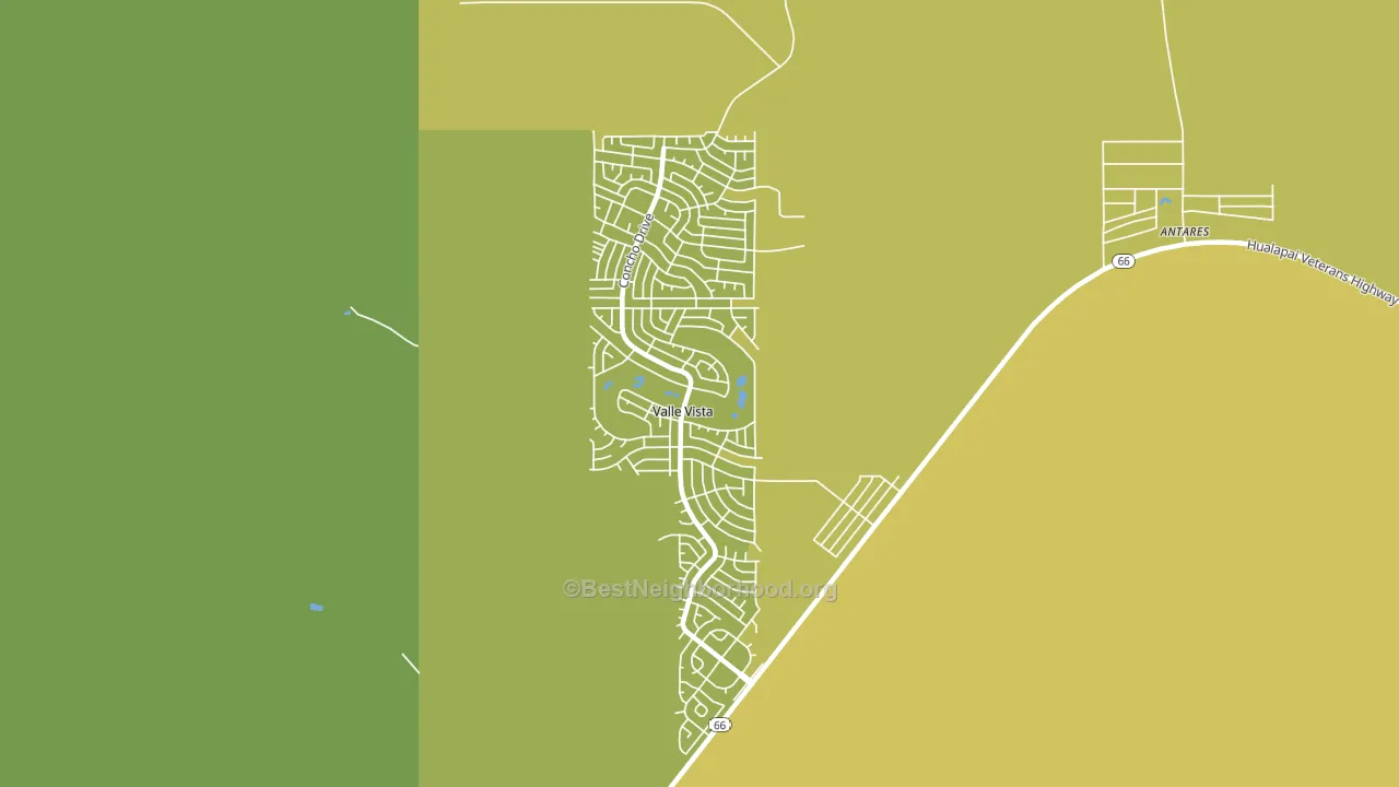 Valle Vista, AZ block-group voter-turnout map