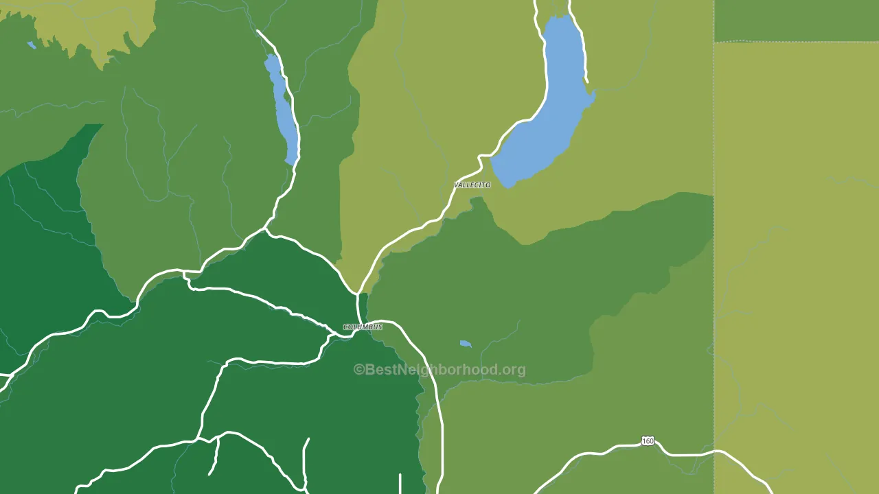 Vallecito, CO block-group voter-turnout map