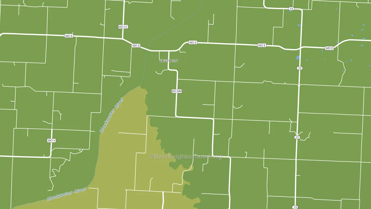 Valley City, MO block-group voter-turnout map