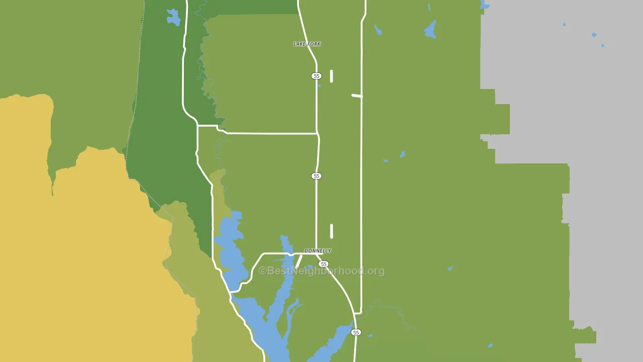 Valley County, ID block-group voter-turnout map