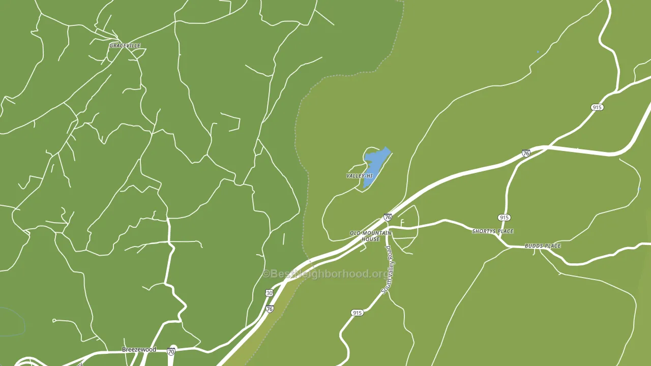 Valley-Hi, PA block-group voter-turnout map