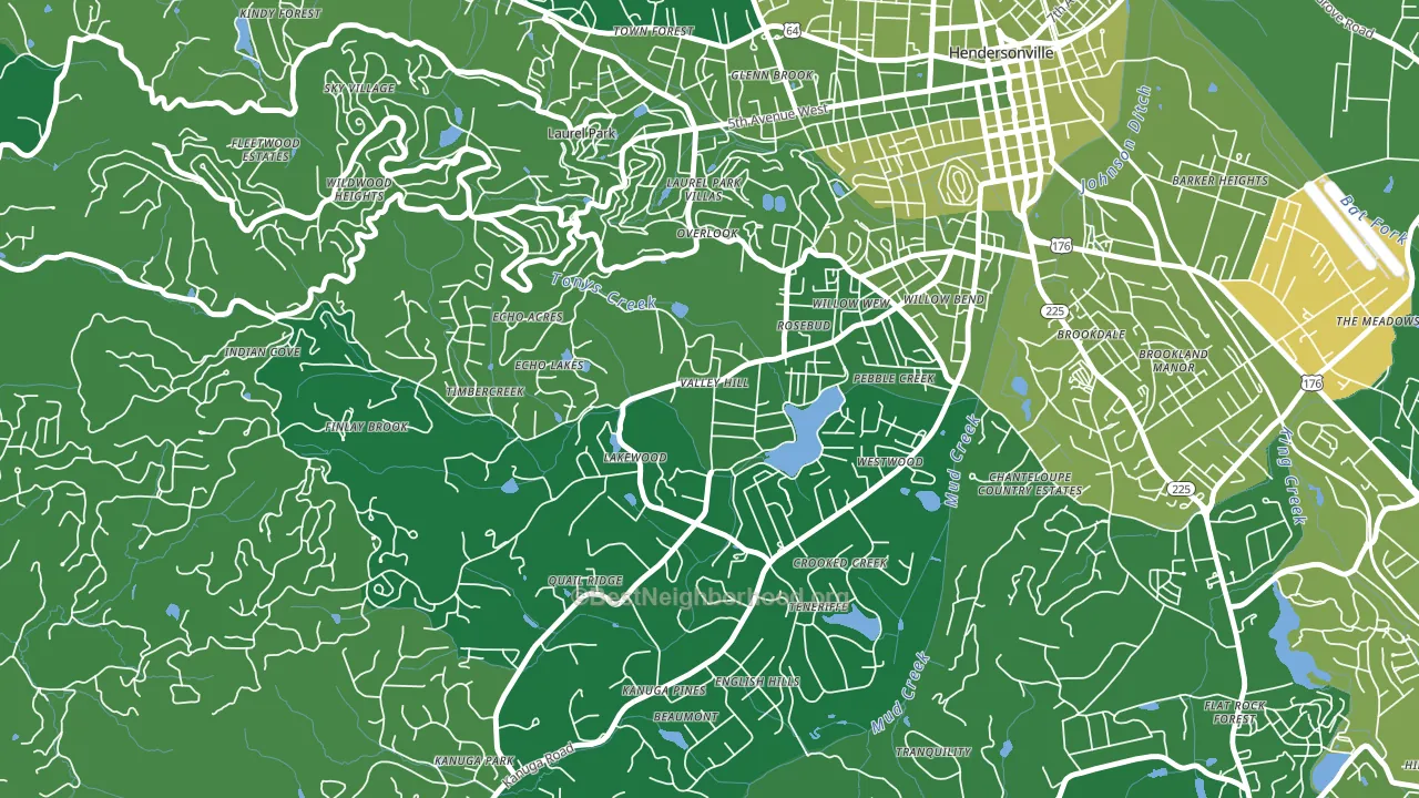 Valley Hill, NC block-group voter-turnout map
