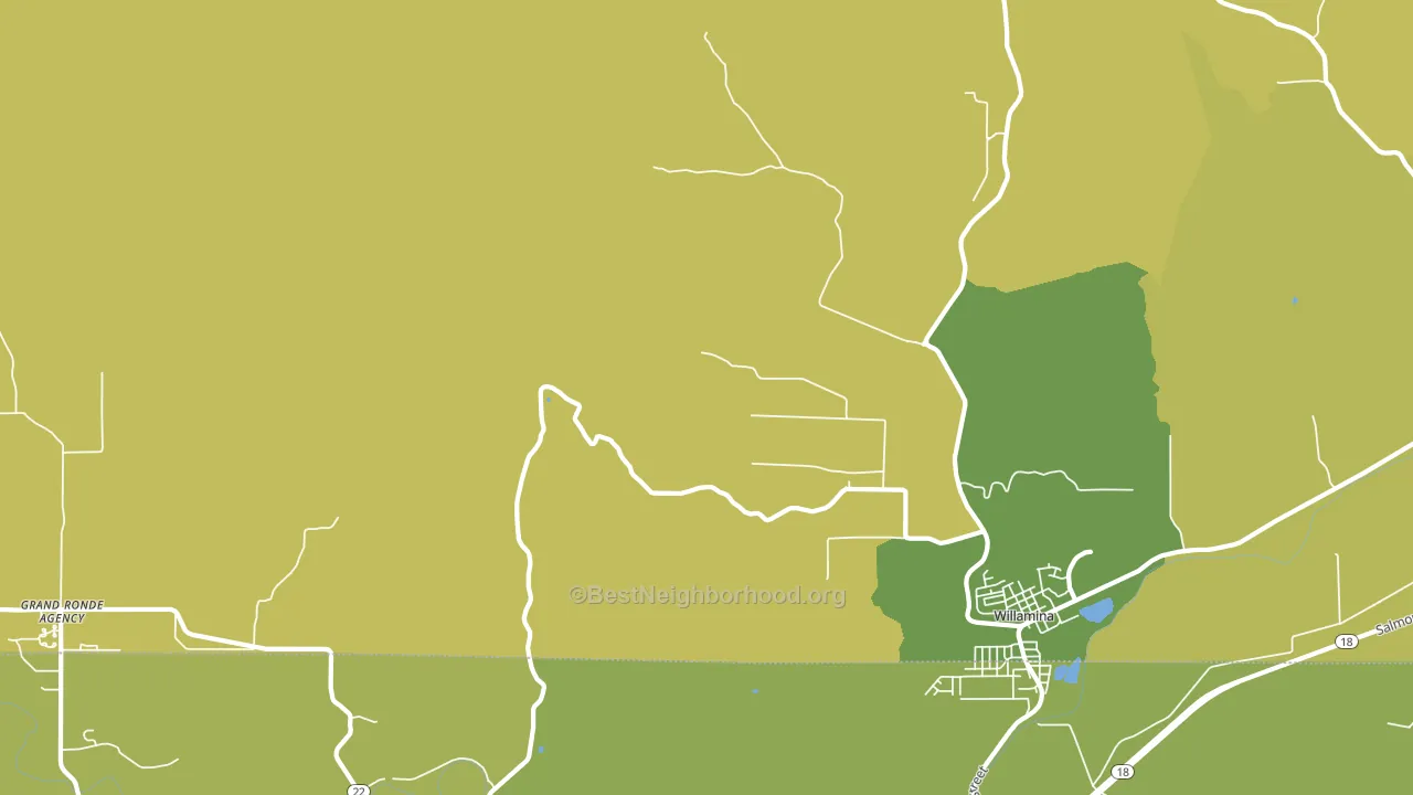 Valley Junction, OR block-group voter-turnout map