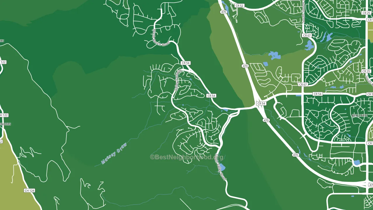 Valley Legacy, Littleton, CO block-group voter-turnout map
